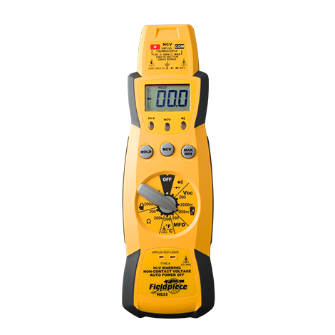 Fieldpiece HS33 ampliable manual que van palo Multímetro para HVAC/R 